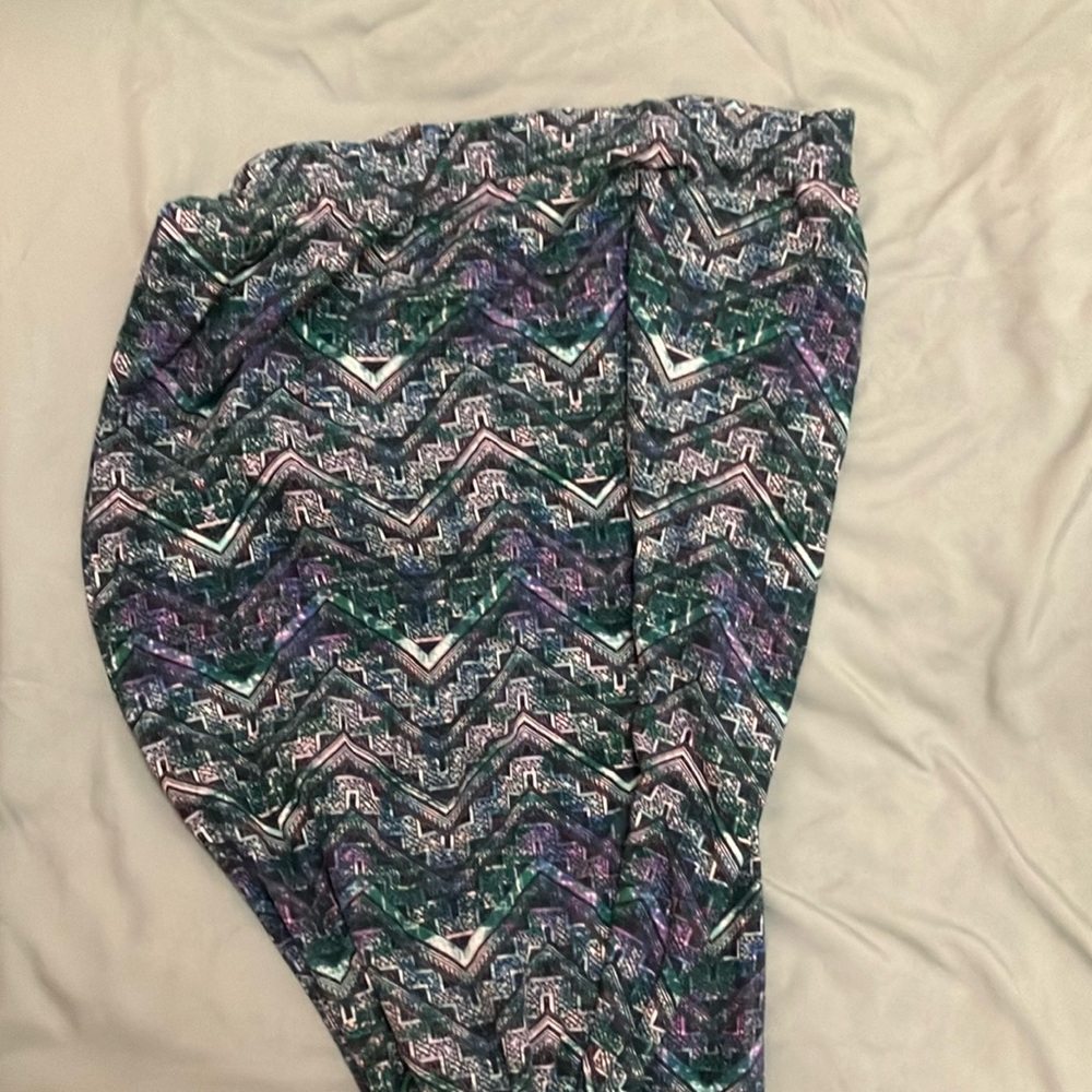 Hot Kiss Zigzag Patterned Skirt